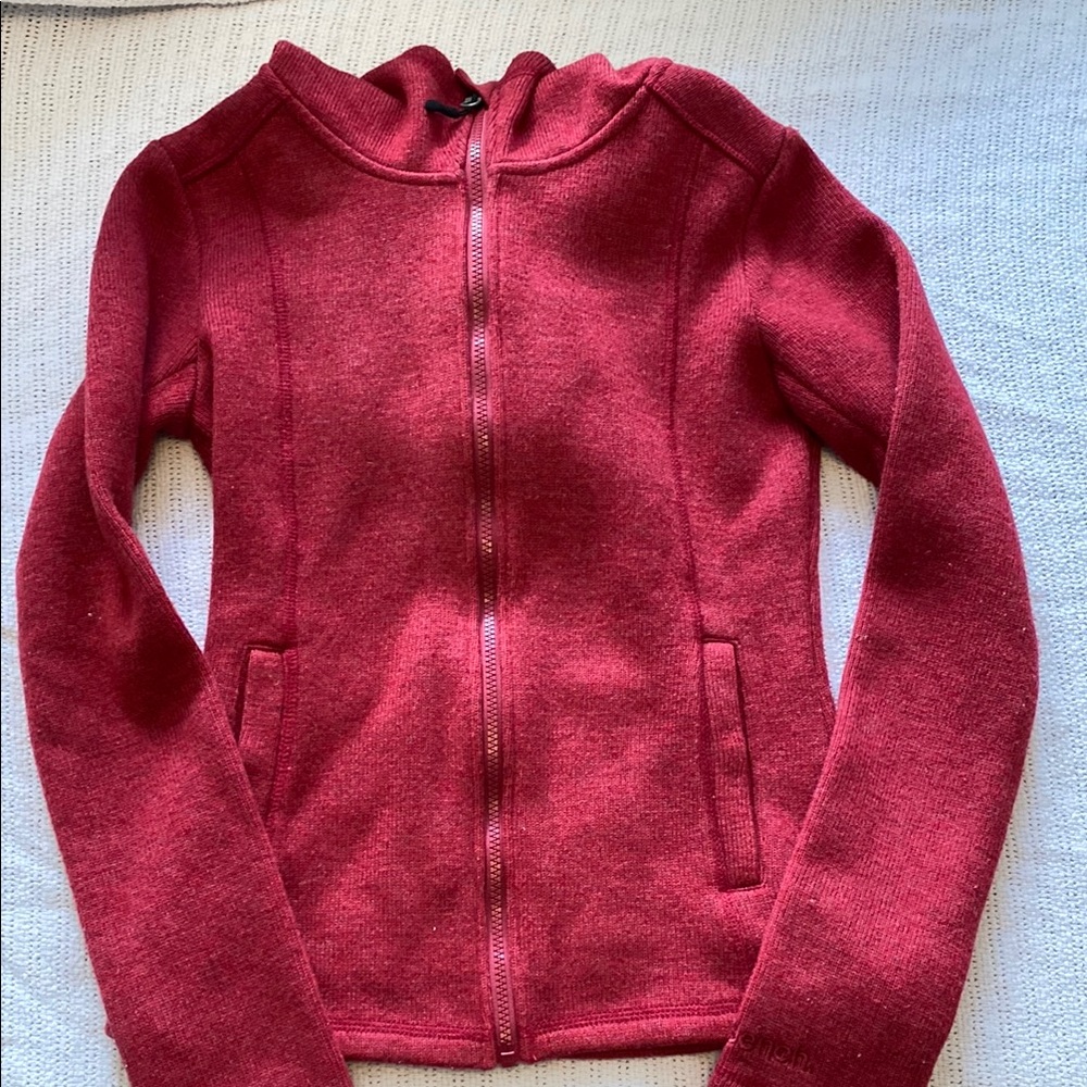 BENCH Red Zip-Up Sweater